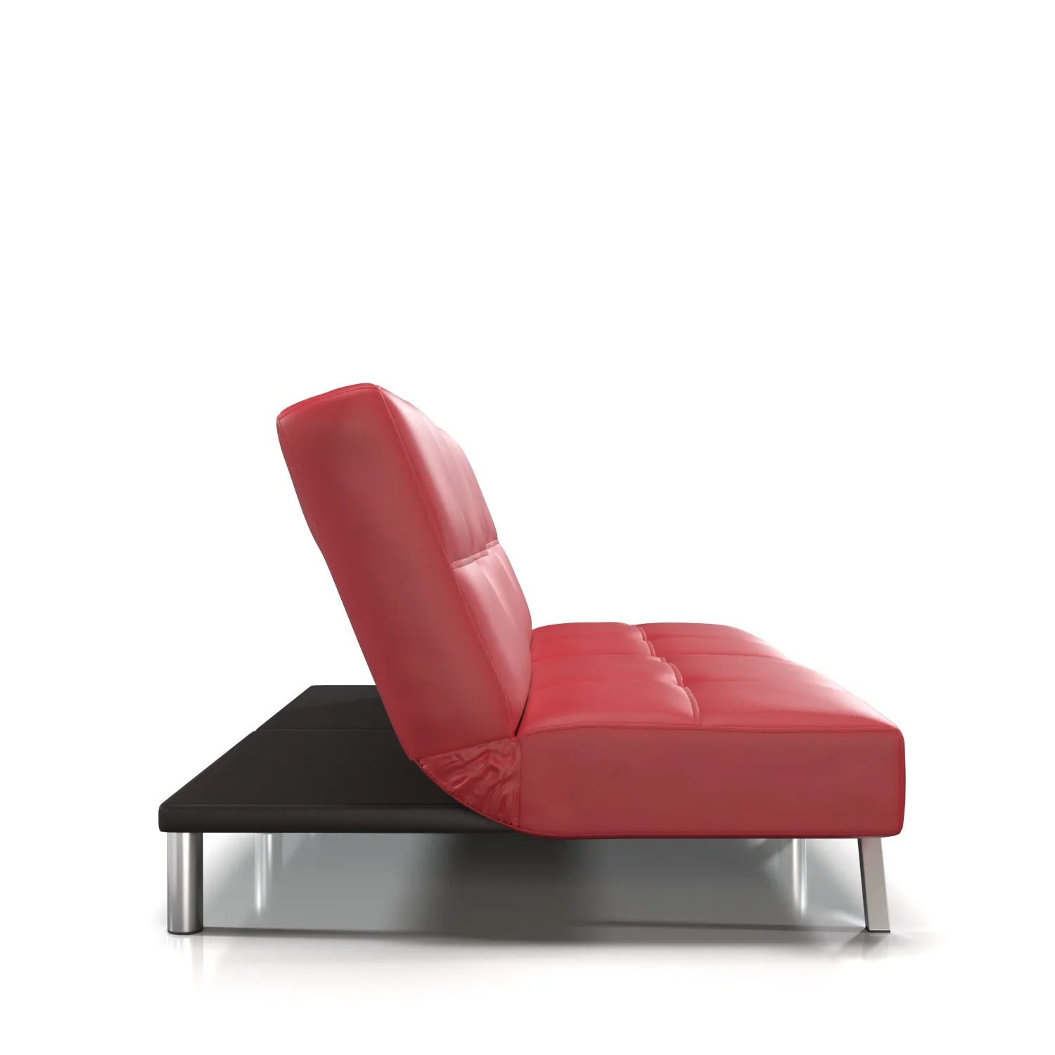 Aspen Leather Convertible Futon PBR 3D Model_03